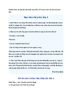 Giải Ôn tập giữa học kì 2 - Tiết 5 trang 47 VBT Tiếng Việt lớp 3 Tập 2 Chân trời sáng tạo