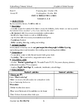 Giáo án môn Tiếng anh lớp 4 tuần 9 - Unit 5: Things we can do | Bộ sách Global Success | Tiểu học ( Chương trình mới)