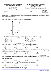 Đề thi HSG Toán 12 năm 2024 – 2025 cụm THPT huyện Lục Nam – Bắc Giang