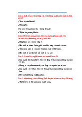 Đề cương môn kinh tế vi mô –Trường Đại học Nguyễn Tất Thành