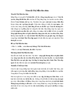 Tóm tắt Thị Mầu lên chùa Chân trời sáng tạo Ngữ Văn 10 sách Chân Trời Sáng Tạo