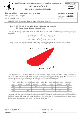 Đề thi cuối HKII học phần Phương pháp tính năm 2024 - 2025 | Trường Đại học Khoa học tự nhiên, Đại học Quốc gia Thành phố Hồ Chí Minh