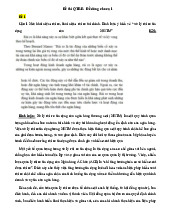 Đề thi Môn Quản trị rủi ro | Đại học Kinh Tế Quốc Dân