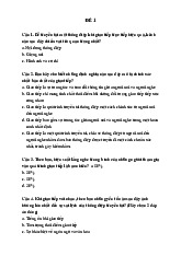 Trắc nghiệm Giao tiếp trong kinh doanh có đáp án | Học viện Ngân hàng