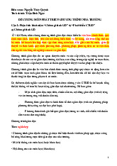 Đề cương môn Phát triển CTGD nhà trường - Đánh giá và xây dựng kế hoạch