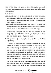 Câu hỏi ôn tập - Triết học Mác - Lênin | Đại học Mở Hà Nội