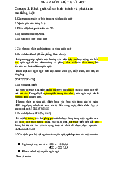 Đề cương cuối kì môn Việt ngữ học | Đại Học Hà Nội