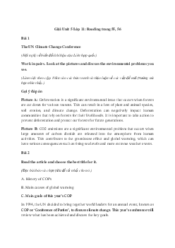 Giải Tiếng Anh 11 Unit 5: Reading