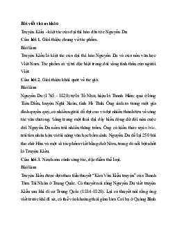 Soạn bài Viết văn bản thuyết minh về một tác phẩm văn học | Ngữ văn 11 Kết nối tri thức