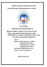 Bài tập nhóm Giao thông xanh & giải pháp biến đổi khí hậu môn Kinh tế học biến đổi khí hậu | Đại học kinh tế Quốc dân