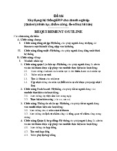 Đề cương môn công nghệ phần mềm- Trường Đại học bách khoa - Đại học đà nẵng.