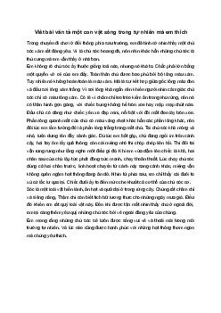 Tả một con vật sống trong tự nhiên | Tập làm văn 4