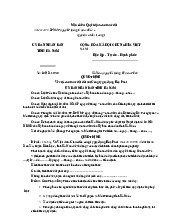 Mẫu số 03 quyết định về việc cho thuê đất  môn Quản lý môi trường  | Học viện Nông nghiệp Việt Nam