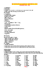 Đề Cương Ôn Tập Học Kỳ 1 Tiếng Anh 9 I Learn Smart World 2025-2026 Có Đáp Án