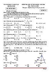 Đề Thi Học Kỳ 2 Toán 8 Quảng Nam 2025-2026