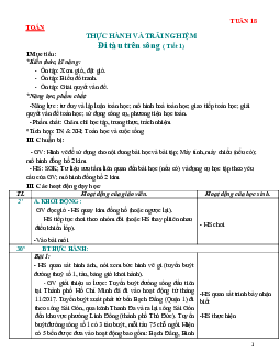Giáo án Toán 2 sách Chân trời sáng tạo (Cả năm) | Tuần 18