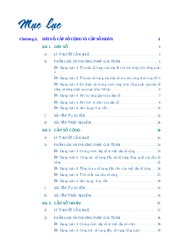 Các dạng toán dãy số, cấp số cộng và cấp số nhân Toán 11 Cánh Diều