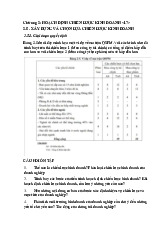 Chương 2: Hoạch Định Chiến Lược Kinh Doanh 17 môn Lập kế hoạch doanh nghiệp  | Học viện Nông nghiệp Việt Nam