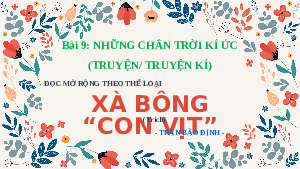Xà bông “con vịt” | Bài giảng PowerPoint Ngữ văn 11 Chân trời sáng tạo