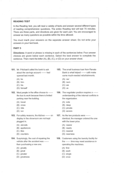 Tài liệu ôn tập kỹ năng Reading học phần Tiếng anh cơ bản