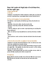 Soạn bài Luyện nói Nghị luận về một đoạn thơ, bài thơ ngắn gọn