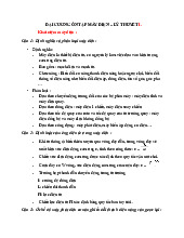 Đại cương ôn tập lý thuyết môn Máy điện | Trường Đại học Bách Khoa Hà Nội
