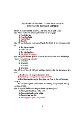 150 Câu hỏi trắc nghiệm môn Tư tưởng Hồ Chí Minh| Đại học Kinh Tế Quốc Dân