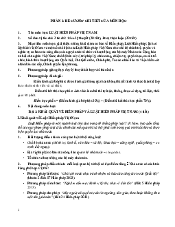 Đề cương ôn tập luật hiến pháp việt nam