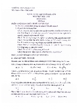 Ôn tập cuối học kì 2 Toán 8 năm 2023 – 2024 trường THCS Ngọc Lâm – Hà Nội