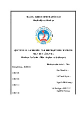 Phân tích Công Việc Nhân Viên phục vụ Banquet | Môn Quản trị nhân lực - Đại học Kinh Tế Quốc Dân