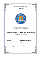 Nguy cơ và các giải pháp đảm bảo an toàn đối với hệ thống mạng doanh nghiệp | Báo cáo thảo luận An toàn và bảo mật thông tin