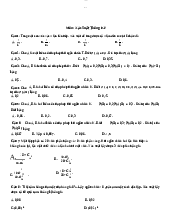 Trắc nghiệm môn học - Xác suất thống kê | Trường Đại học Kiến trúc Hà Nội