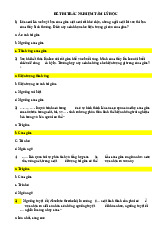 Đề thi trắc nghiệm Môn Tâm lý học | Trường Cao đẳng Kinh tế Kế hoạch Đà Nẵng