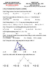 Đề tham khảo cuối kì 2 Toán 8 năm 2024 – 2025 phòng GD&ĐT Bình Thạnh – TP HCM có đáp án