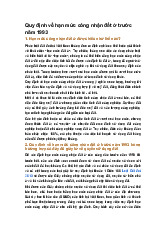 Quy định về hạn mức công nhận đất ở trước năm 1993