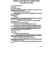 Chương 2: Chủ Nghĩa Duy Vật Biện Chứng - Tổng Quan và Phân Tích