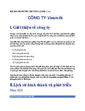 Quản Trị Bán Hàng tại Vinamilk | Đại học Kinh tế kỹ thuật công nghiệp