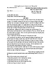 Đề thi giữa học kì 2 lớp 5 môn Tiếng Việt -  Tiếng Việt 5