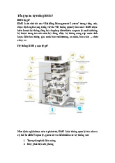 Tổng quan hệ thống BMS | Môn Hệ thống BMS - Đại học Sư phạm Kỹ thuật Thành phố Hồ Chí Minh