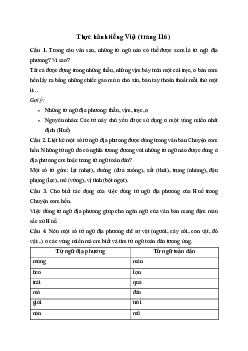 Soạn bài Thực hành tiếng Việt trang 116 - Kết nối tri thức Văn 7