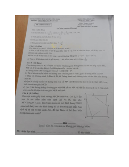 Đề thi học kì 1 lớp 9 môn Toán trường THCS Nghĩa Tân, Cầu Giấy năm học 2018 - 2019