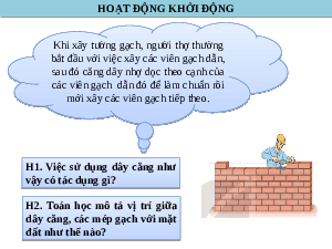 Giáo án điện tử Toán 11 Bài 12 Kết nối tri thức: Đường thẳng và mặt phẳng song song