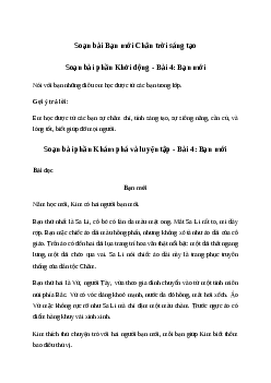 Soạn bài Bạn mới trang 125 | Tiếng việt lớp 2 | Chân trời sáng tạo