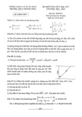 Đề giữa học kì 1 Toán 9 năm 2024 – 2025 trường THCS Thành Công – Hà Nội