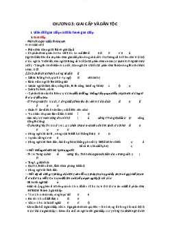 Chương 3: Giai cấp và dân tộc học phần Triết học Mac-Lênin