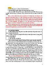 Đề cương môn Luật môi trường - Trường Đại học lao động -  xã hội