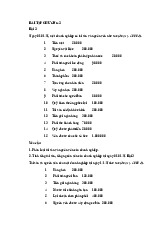 Bài tập Chương 2 môn Nguyên lý kế toán | Trường Đại học Thủy Lợi