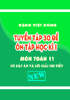 Tuyển tập 30 đề ôn tập học kì 1 Toán 11 có đáp án và lời giải chi tiết – Đặng Việt Đông
