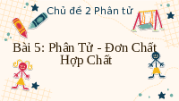 Giáo án điện tử Khoa học tự nhiên 7 bài 5 Chân trời sáng tạo : Phân tử, đơn chất, hợp chất