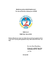 Phân tích quan niệm duy vật biện chứng về mối quan hệ giữa vật chất và ý thức - Triết học Mác Lenin| Đại học Kinh Tế Quốc Dân